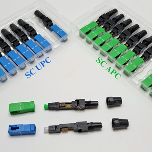 Connecteur rapide SC UPC APC 55mm pour connecteur rapide d'assemblage de fibre optique bleu vert réseau - Product Image 6