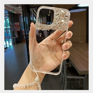 เคส iPhone 16 หรูหรา ใส ประดับเพชร เคสมือถือสำหรับ iPhone 16 15 14 13 Pro Max Plus - Product Image 2