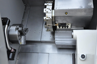 Tour CNC à banc incliné horizontal KDCL-10 à double broche, usage moyen, commande FANUC