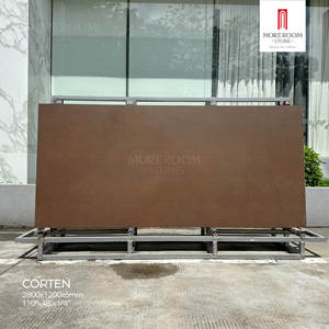 1200x2800mm 6mm Thick Red Matte Surface Sintered Stone Anti-slip Acid-Resistant Antibacterial Tile for Kitchen &amp; Outdoor Use - Product Image 1