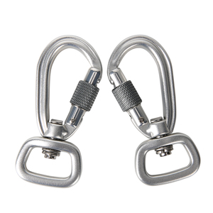 4kN 7075 kait tali anjing pengunci otomatis <span class=keywords><strong>Carabiner</strong></span> pengunci sekrup <span class=keywords><strong>Carabiner</strong></span> <span class=keywords><strong>Mini</strong></span> gerbang lurus Aluminium putar penerbangan - Product Image 3
