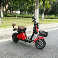 Vélo électrique 60V 500W 800W avec batterie au lithium, moteur sans balais, pneu sous vide 14 pouces, double suspension, vitesse 60 km/h, modèle E Citye EBike