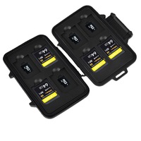 12 fentes étanche porte-carte SD mousse souple intérieur carte mémoire lanière de stockage Micro SD organisateur Compact voyage Essentials