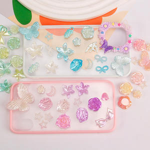 मिश्रित बरोक डिय रेसिन एक्सेसरीज क्रीम गोंद हेयरपिन मोबाइल फोन केस ग्लास गहने गैंडे - Product Image 3