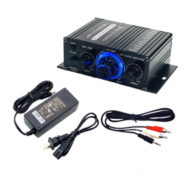 YJ 2.0 Dual Channel Wireless 12V High Power Amplifier for Computer Mobile Phone and Home Audio Small Power