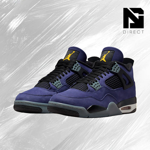 Air <span class=keywords><strong>Jordan</strong></span> <span class=keywords><strong>4</strong></span> Retro 'Lakers' Zapatillas de diseñador de moda de lujo, zapatos deportivos transpirables para hombre - Product Image 2