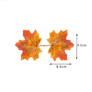 XINYUE Hojas de Arce Artificiales de 10cm-30cm, Decoraciones de Seda para Halloween, Accesorios para Bodas y Hogar - Product Image 3