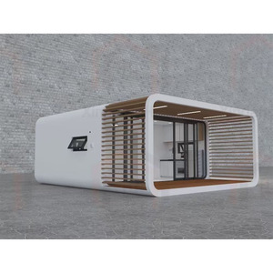 Prefab Steel Apple <span class=keywords><strong>Pod</strong></span> Cabin House <span class=keywords><strong>Pod</strong></span> para dormir con dormitorio Cápsula Habitación de hotel - Product Image 1
