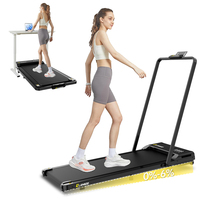 Caminadora Eléctrica Plegable para el Hogar, Mini Caminadora Ajustable con Inclinación Manual, Pantalla LED de Calorías, para Oficina y Apartamento
