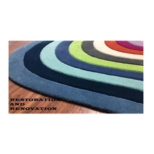 Alfombra moderna de lana 100% con mechones a mano, técnica tejida de diseño Irregular para el hogar, sala de estar, dormitorio de invitados, habitación de niños, gran oferta - Product Image 3
