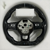 Blaues Carbon-Faser-Autolenkrad für Volkswagen GOLF 6 GTI7 Golf MK6 MK5 MK4 MK7 Golf 7 7.5 GTI Schwarzes Leder-Lenkrad
