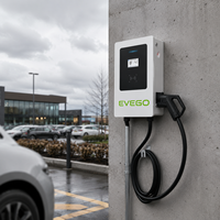 EVEGO Compatible con OEM y ODM, Fácil Instalación, 30A, Certificado CE TUV, Estación de Carga de Pared de 7kw, Cargador EVSE IK10 CCS2 CCS1 DC