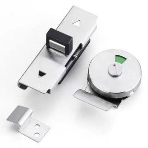 Loquet de porte plat en acier inoxydable sans clé, design minimaliste, accessoire de quincaillerie durable - Product Image 1
