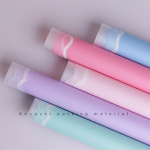 Vente en gros de papier d'emballage de <span class=keywords><strong>fleurs</strong></span> florales coréennes papier d'emballage de matériau imperméable haut de gamme pour bouquet de cadeaux - Product Image 4