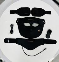Masque de luminothérapie LED 4D Meetu avec matériau en silicone, prise USB, photothérapie infrarouge