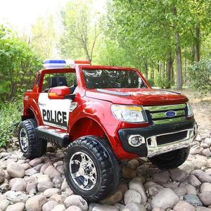 Mobil polisi anak laki-laki, mainan mobil elektronik rc 12V baterai berkendara - Product Image 3