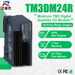 Módulo PLC Schneider TM3DM24R nuevo y original, 24 IO (16 entradas, 8 salidas de relé), 24VDC, controlador lógico programable Modicon TM3. - Product Image 1