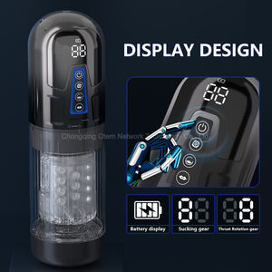 เครื่องสำเร็จความใคร่อัตโนมัติพร้อมจอแสดงผลดิจิตอลหลายรูปแบบการสั่นสะเทือนที่ปลอดภัยสำหรับผู้เริ่มต้น - Product Image 3