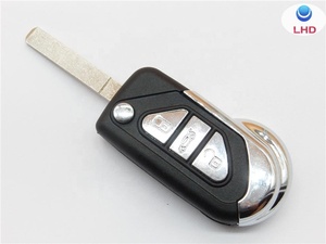 Cho <span class=keywords><strong>Citroen</strong></span> DS3 Đen 2/<span class=keywords><strong>3</strong></span> Nút khóa mở khóa mạ từ xa <span class=keywords><strong>Key</strong></span> Fob trường hợp vỏ - Product Image 3