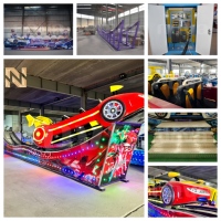 Manège Glissant Portable en Acier Nova Rides pour Fêtes Foraines, Bacs de Plaisir avec Remorque pour Parc d'Attractions en Promotion