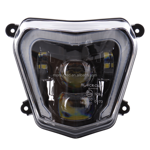 Faros delanteros LED para motocicleta <span class=keywords><strong>KTM</strong></span> <span class=keywords><strong>MT09</strong></span> FZ09 2014-2016, kit de faros delanteros LED con haz alto/bajo y aprobación de DRL para el - Product Image 2