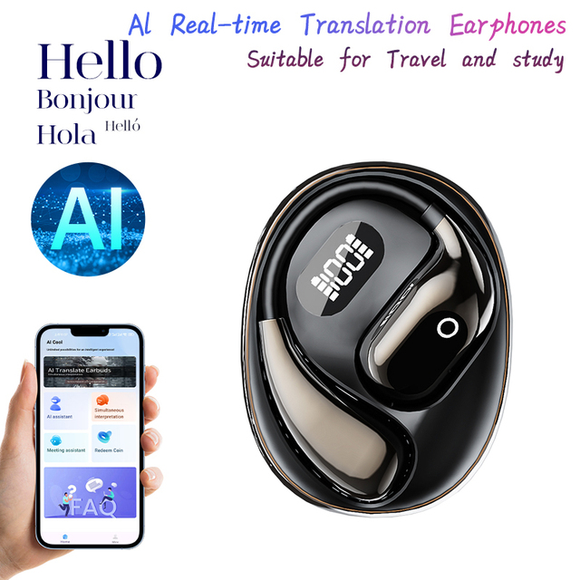 High Quality AI Translate Patent HiFi Sound Quality Wireless Earbuds BT5.4 Indicator XG99 Pro OWS
