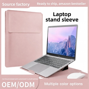 Support pour <span class=keywords><strong>ordinateur</strong></span> portable à couverture souple, sacoche pour <span class=keywords><strong>ordinateur</strong></span> portable en cuir PU tendance pour femmes, avec organisateur de charge pour 14 à <span class=keywords><strong>15</strong></span>,6 <span class=keywords><strong>pouces</strong></span> - Product Image 1