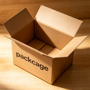 Boîtes d'expédition en carton ondulé avec logo personnalisé, imperméables, de qualité alimentaire, pour envoi postal, vente en gros - Product Image 1