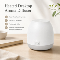 Diffuseur d'arômes sans eau blanc et gris, 21 ml, USB-C, chauffant, pour bureau, maison, hôtel, vente en gros