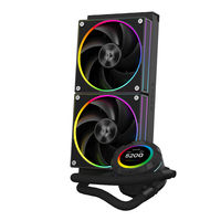 Refroidissement par eau du processeur 240MM/360mm avec ventilateur 5V ARGB Refroidisseur d'eau fort pour boîtier d'ordinateur de jeu Refroidisseur Affichage numérique Température