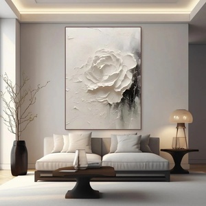 Grande peinture abstraite texturée en acrylique sur toile, paysage nature morte, faite à la main, originale pour la maison et la galerie - Product Image 6