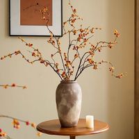 Vente en gros de feuilles artificielles en soie de haute qualité, couleur automne, fausses feuilles de maple rouge, branche unique, pour la décoration de la maison et du salon
