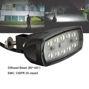 Vente en gros 5.6 pouces Led antibrouillard 6500k 12v 24v 15w carré voiture Led travail lumière conduite camions 4x4 bateaux tracteurs tout-terrain lumières