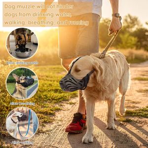 Bozales para Perros Suaves y Transpirables, Permiten que los Perros Respiren y Beban, para Evitar Mordeduras, Masticación y Ladridos, Ajustables, Tipo Canasta, para Entrenamiento - Product Image 6