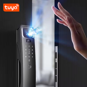 Video Reconocimiento de huellas dactilares cara Cerradura De puerta inteligente Aplicación Tuya Control remoto Cerradura Inteligente Fechadura De Porta para el hogar - Product Image 3