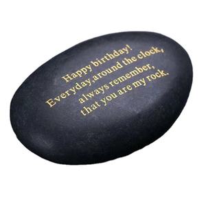 2023 Hot Sell Fabriek Direct Unieke Kleurrijke Feng Shui Losse Letter Natuurriviersteen Inspirerende Zorgen Kiezelstenen - Product Image 6