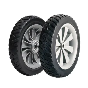 Plastic wheel 7 inch semi-pneumatic tyre for tool box wheels