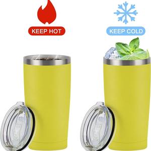 Tumblers Set <b>with</b> Lids <b>Straws</b> Double Wall Travel Tumblers, Vacuum Insulated Tumblers Insulated Coffee <b>Cup</b> for Hot and <b>Cold</b> Drink - Product Image 5