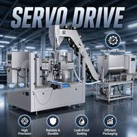 Machine de remplissage et de scellage automatique PLC pour sachets prêts à l'emploi de forme irrégulière (bain de bouche, eau de Javel)