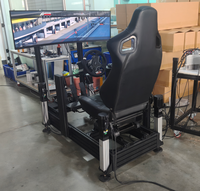 Cockpit de simulation de course modulaire en aluminium anodisé 6063-T5 40160 personnalisé, prêt pour transmission directe, pour simulateur VR commercial