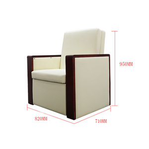 Sillón Cama Plegable Keming para Hospitales y Centros Médicos, 820*710*950/1800mm, Color Blanco Hueso, Madera Maciza, para Uso en Salas de Hospitalización - Product Image 3