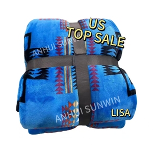 Manta polar personalizada de EE. UU., manta de tamaño King <span class=keywords><strong>azteca</strong></span> del sudoeste, manta de invierno Reversible para sofá cama, venta al por mayor - Product Image 1