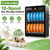 Conteneurs de stockage de filament pour imprimante 3D à faible humidité, armoire de séchage à tamis moléculaire avec trous d'alimentation directe pour PLA, PETG, ABS, TPU, Nylon