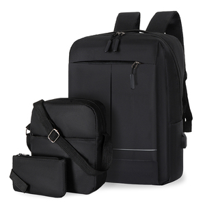 Sac à dos pour ordinateur portable 3-en-1 Oxford imperméable et antivol, avec bande réfléchissante personnalisée, fermeture éclair USB, motif géométrique – Collection 2024 – Vente en gros - Product Image 1