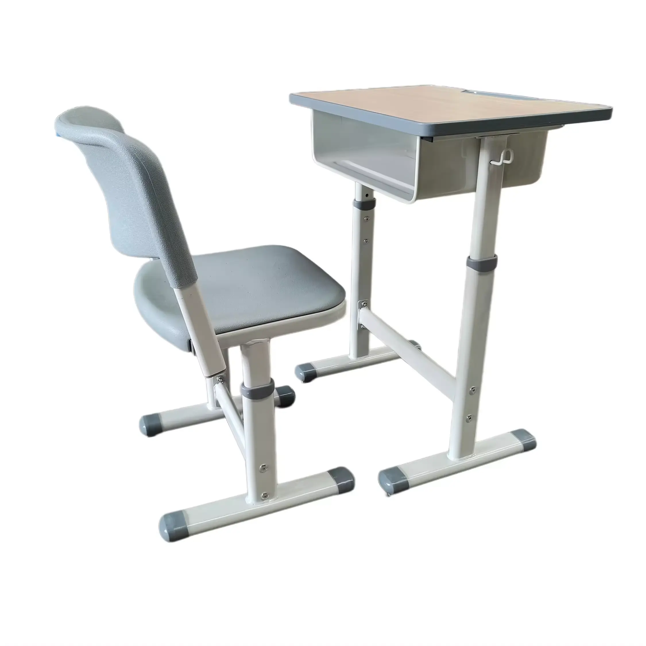 Mesa y silla elevadora ajustable de diseño moderno para dormitorio escolar, sala de estar, hogar, oficina, montaje de Metal desmontable