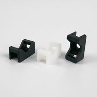 Support de fixation pour serre-câble en nylon de type selle, support de fixation pour câble blanc/noir pour la gestion des câbles