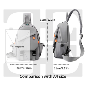 Túi đeo chéo đa năng thời trang kiểu mới bán buôn, dành cho nữ, có cổng USB, chất liệu Oxford chống nước, dùng hàng ngày, cả nam và nữ đều dùng được - Product Image 3