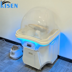 Kisen Bac à shampoing professionnel à double cuve, design sans tuyauterie, pour spa capillaire et thérapie japonaise, avec éclairage - Product Image 4