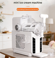 Machine à glace molle avec compresseur intégré, sans précongélation, mini machine à yogourt glacé et sorbet de comptoir, machine à cornets de glace