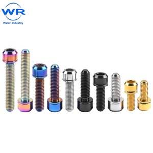 Vis à tête hexagonale en aluminium Weier Industry, finition anodisée, multicolores, attaches pour vélos, M5 M6, différentes longueurs - Product Image 1